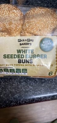 WHITE SEEDED BURGER BUNS