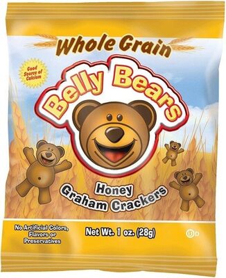 Whole grain belly bears animal cracker snacks
