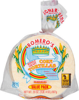 Whole Grain Corn Tortillas