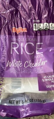 Whole Grain Rice Cakes White Cheddar