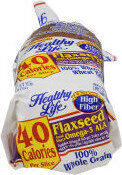 Whole grain wheat bread flaxseed