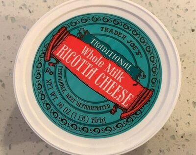 Whole milk ricotta cheese