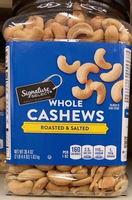 Whole Roasted & Salted Cashews