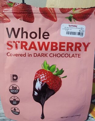 Whole Strawberries Covered In Dark Chocolate