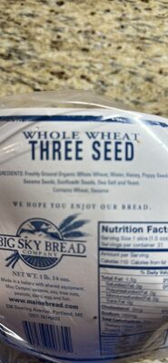 Whole Wheat Three Seed