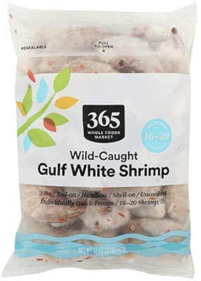 Wild caught gulf white shrimp