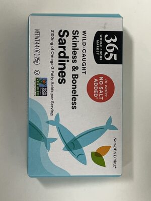 Wild-caught Skinless & Boneless Sardines