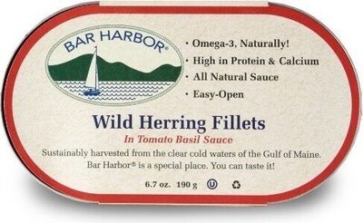 Wild herring fillets