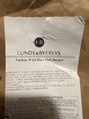 Wild Rice Pub Burger