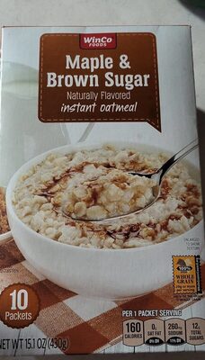 Winco Foods Maple and Brown Sugar instant oatmeal