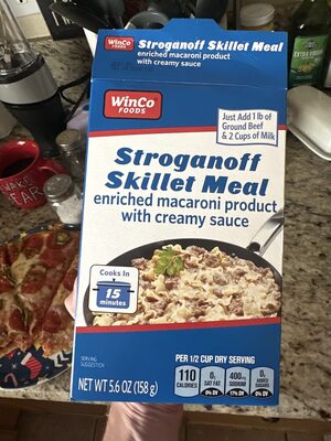 winco stroganoff skillet meal