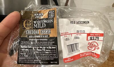 Wisconsin mild cheddar cheese