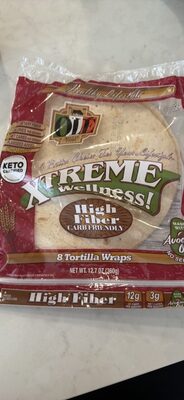 XTREME Wellness! High Fiber Carb Friendly 8 Tortilla Wraps