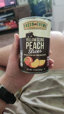 Yellow Cling Peach Slices in Juice