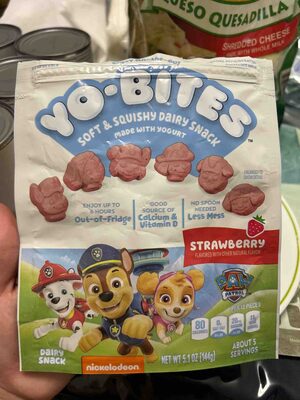 Yo-bites Soft & Squishy Dairy Snack Made With Yogurt Strawberry