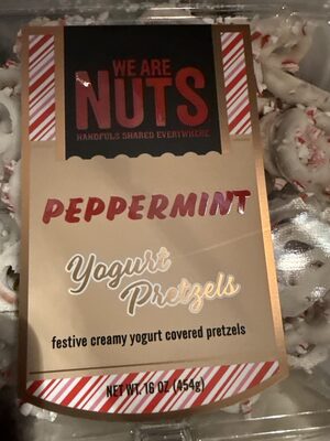 Yogurt Peppermint Covered Pretzels