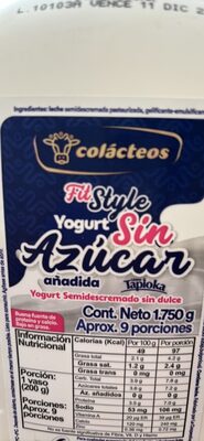 Yogurt Semidescremado sin dulce