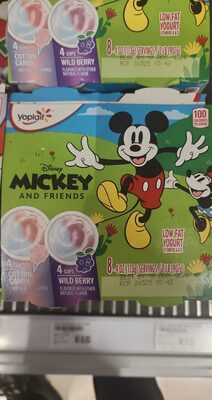 Yoplait Cotton Candy/Wild Berry Kids Low Fat Yogurt Variety Pack 8 Count