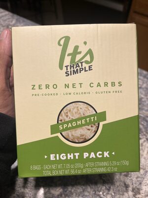 zero net carbs spaghetti