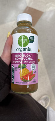 Zero Sugar Kombucha Pineapple Pink Guava