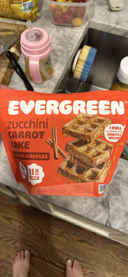 Zucchini Carrot Cake Mini Waffles