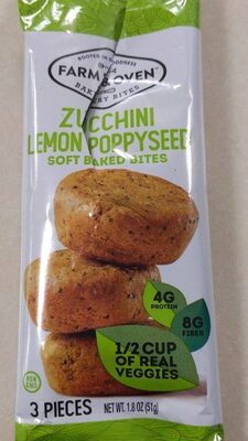 Zucchini lemon poppyseed soft bakes bites
