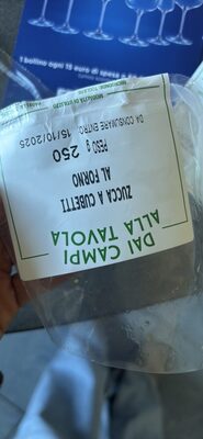 Zuccia a cubetti al forno