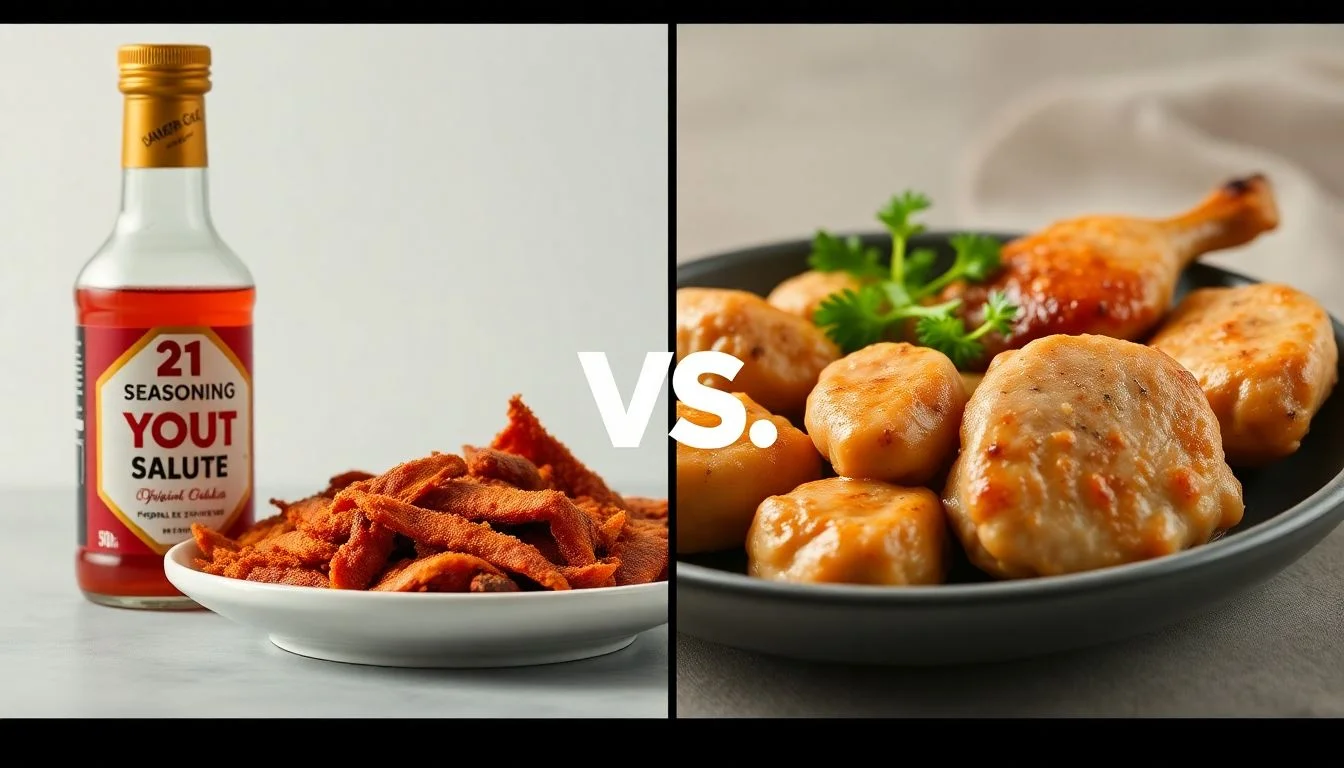 21 Seasoning Salute vs Original Plant Chicken Pieces