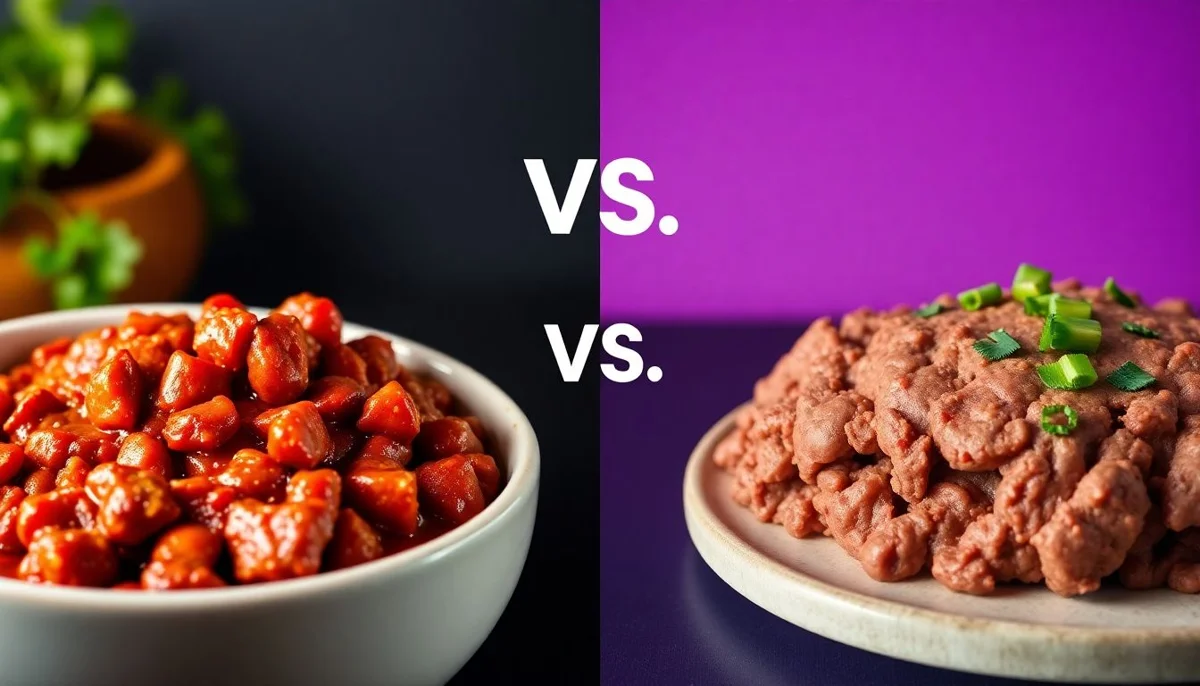 Angus Beef Chili vs Beef-less Ground Beef
