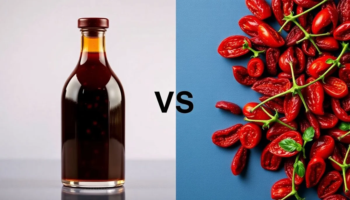 Balsamic Dressing vs Sun Dried Tomatoes Comparison