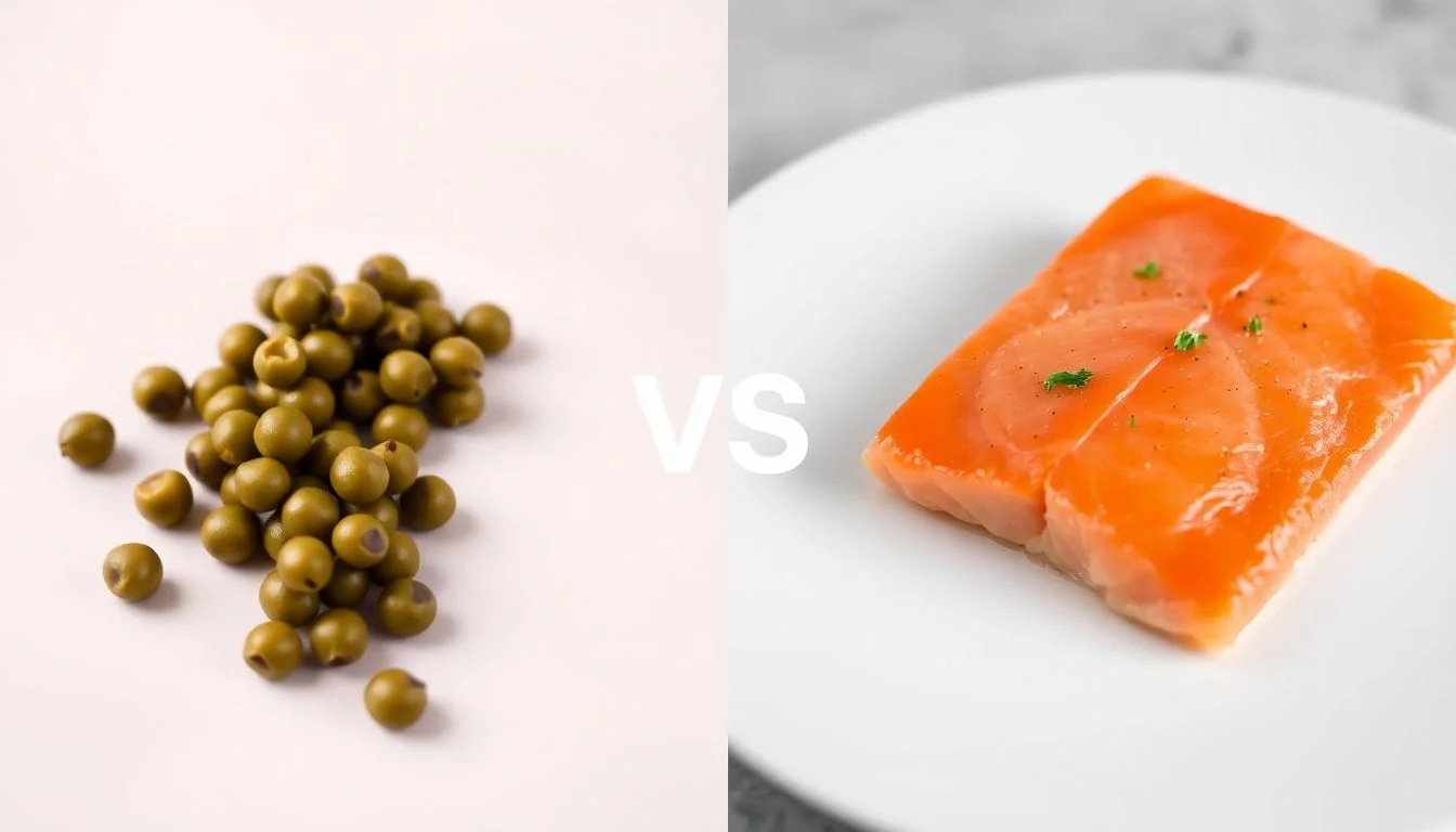 Capers In Vinegar vs Pink Salmon