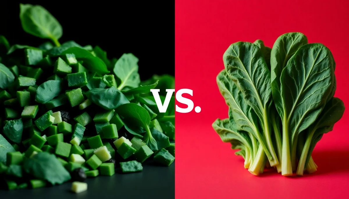 Chopped Spinach vs Fresh Cut Spinach