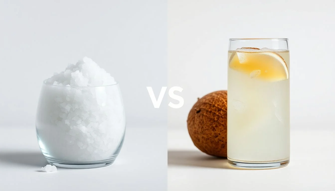 Coarse Mediterranean Sea Salt vs Coconut Water