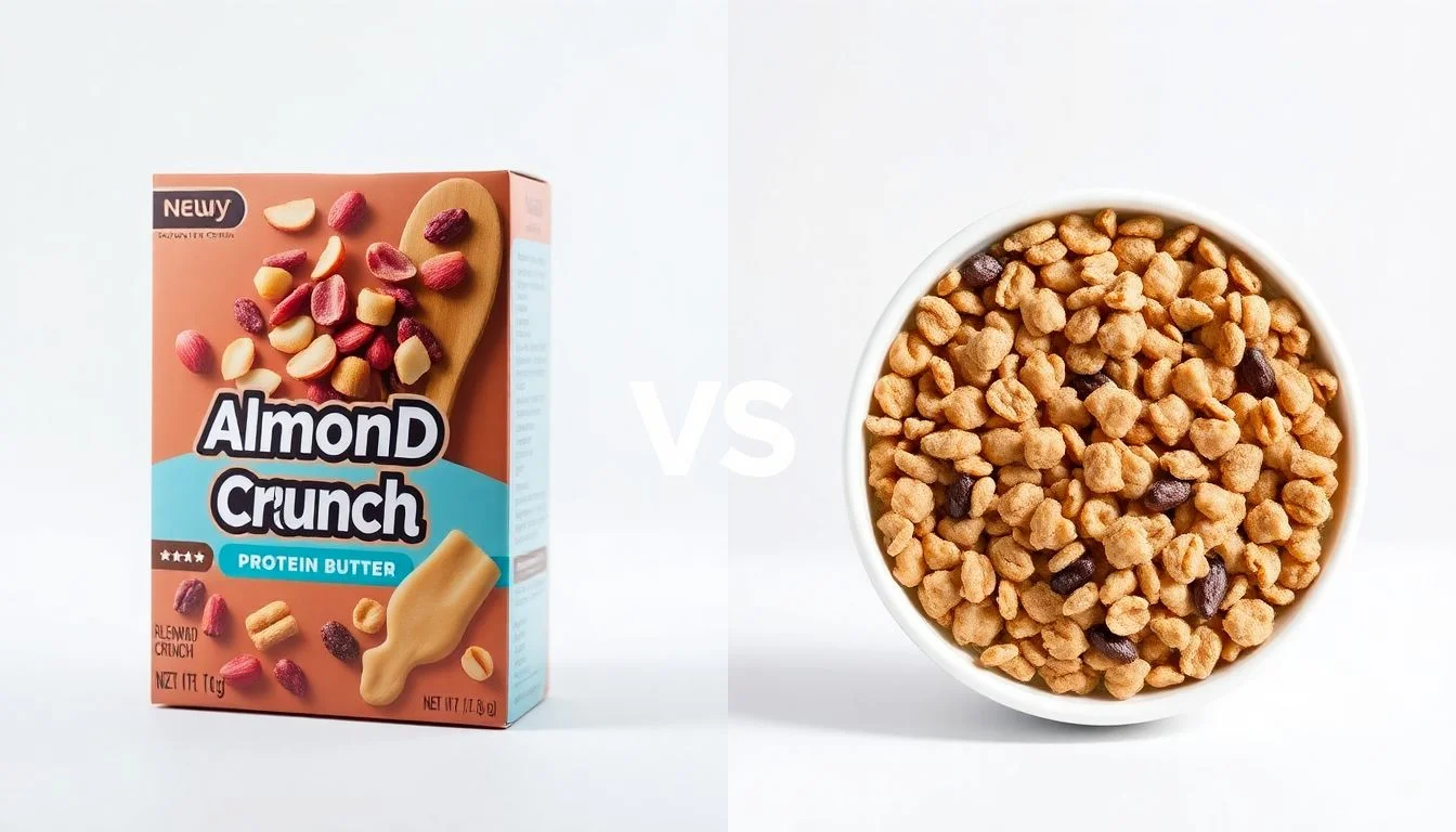 Cranberry Almond Crunch vs Peanut Butter Protein Cereal