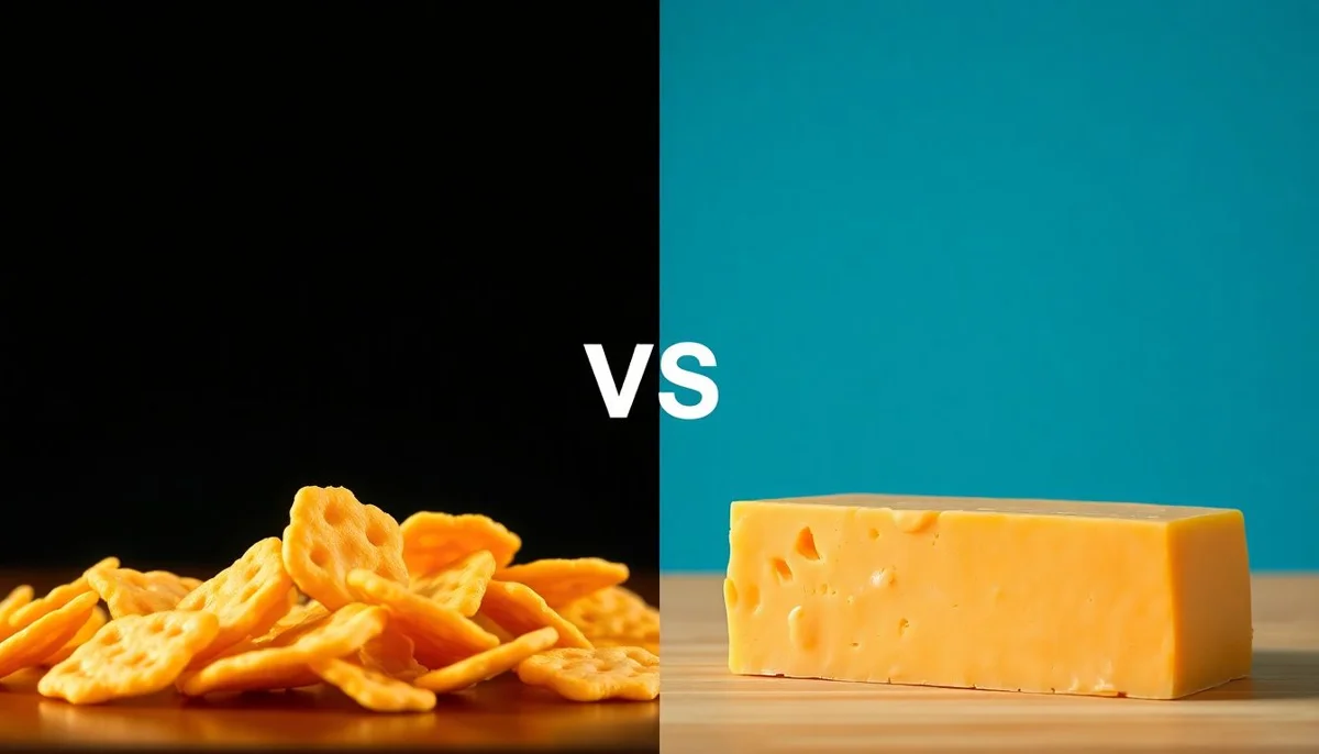 Snack Crackers vs Aged Cheddar Cheese