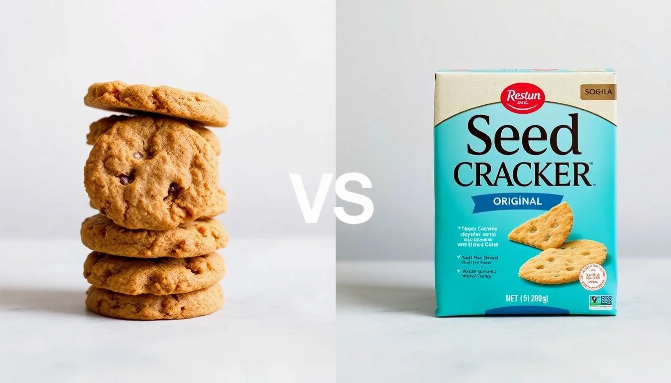 Grain Free Cookies vs Seed Flour Crackers Original