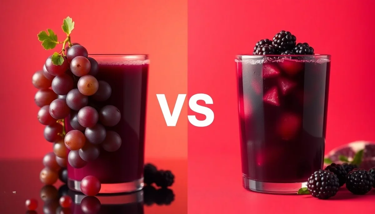 Juice Showdown: Grape vs Pomegranate Blackberry