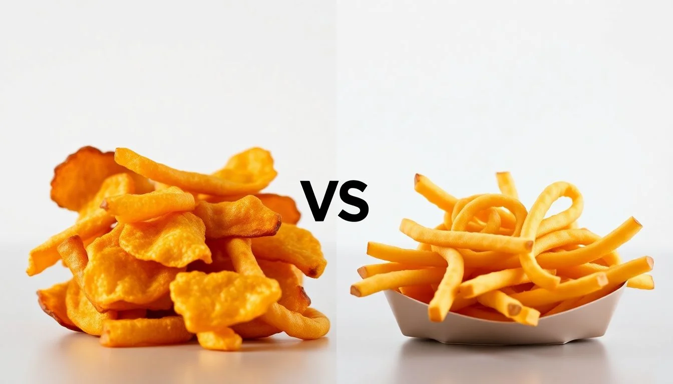 Kettle Cooked Jalapeño Potato Chips vs Golden Crinkles French Fried Potatoes