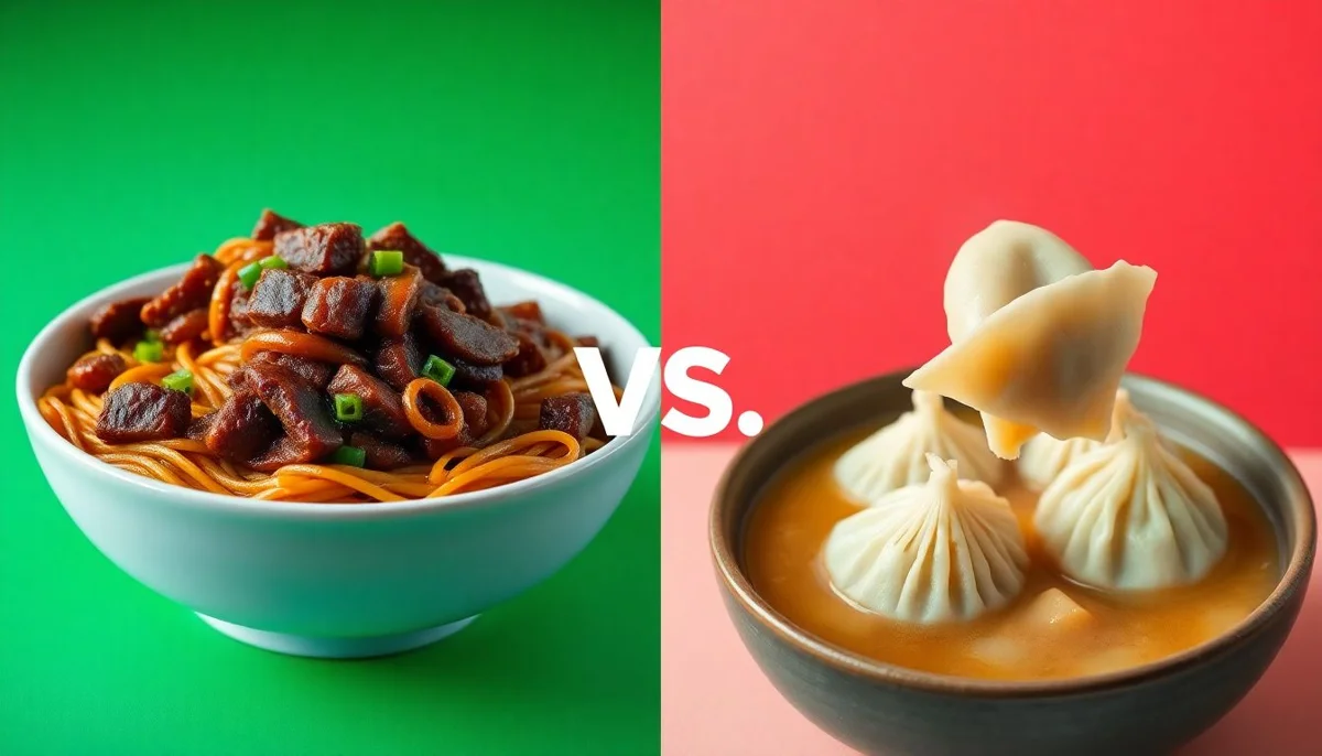 Lo Mein vs Steamed Dumplings: Flavor Face-Off
