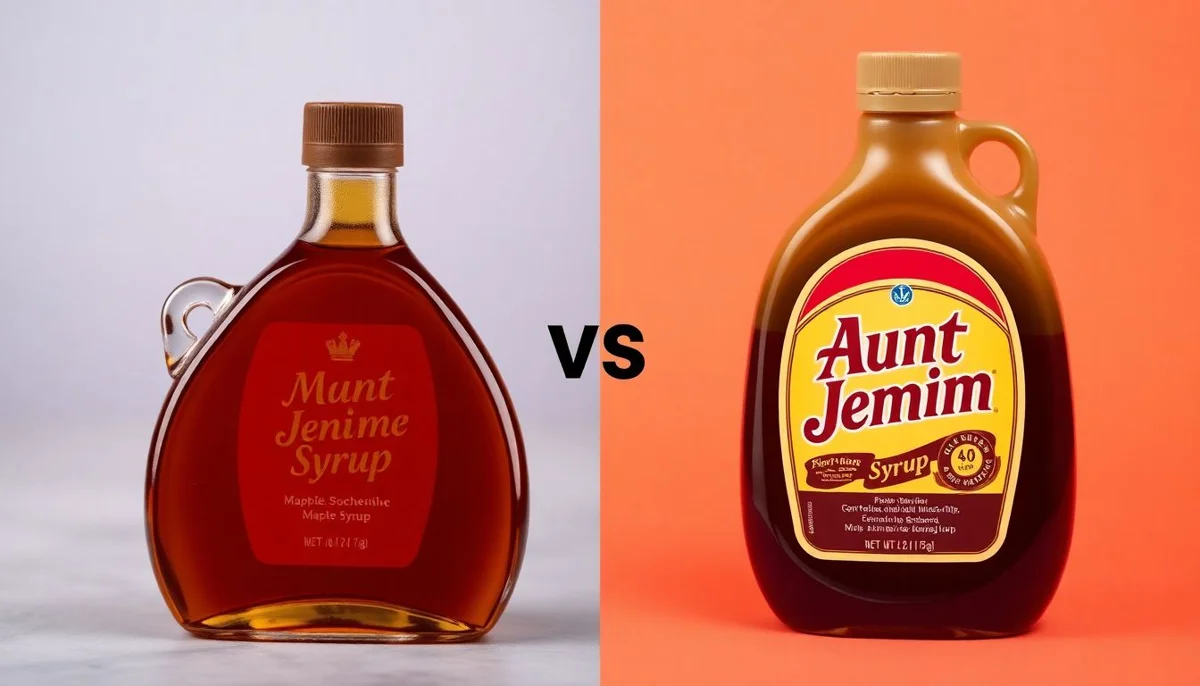 Maple Syrup vs Aunt Jemima Syrup