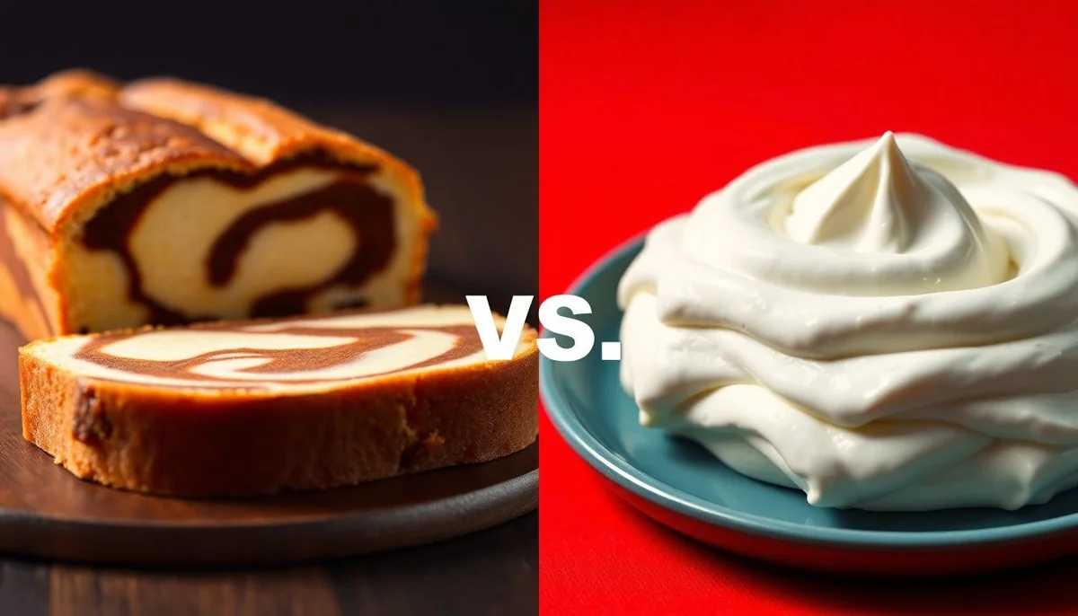 Marble Crème Cake vs Sour Cream