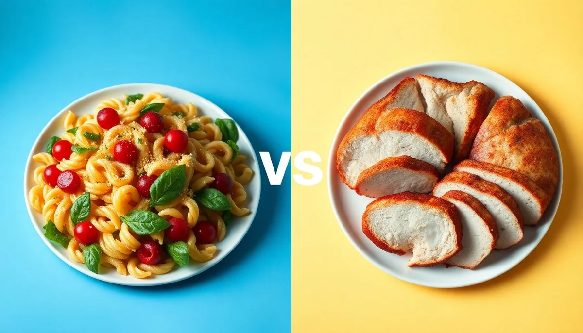 Mediterranean Pasta Salad vs Roasted Turkey Breast