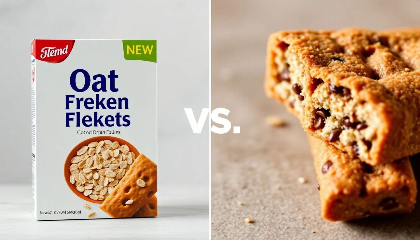 Multigrain Oat Bran Flakes Cereal vs Nutrition Bar
