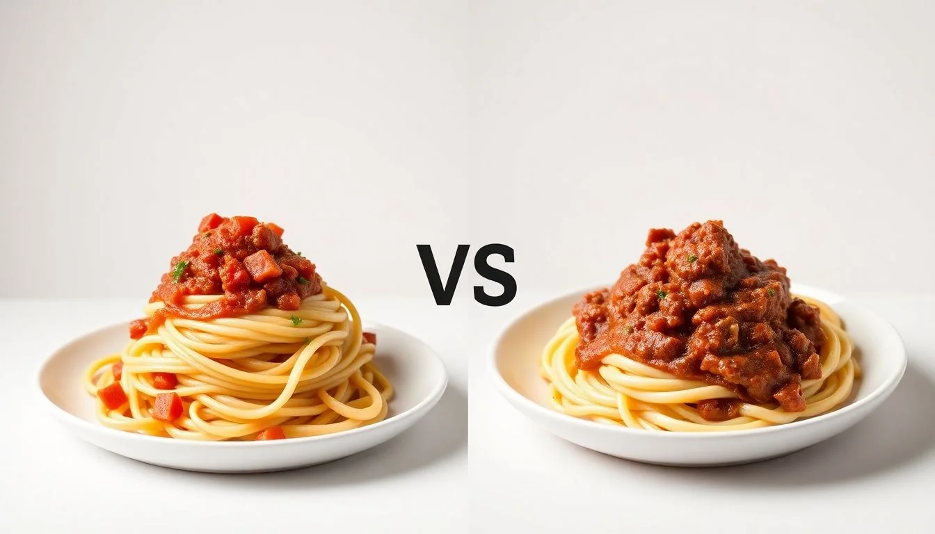 No 3 Radiatore Pasta vs Italian Sausage & Garlic Meat Sauce