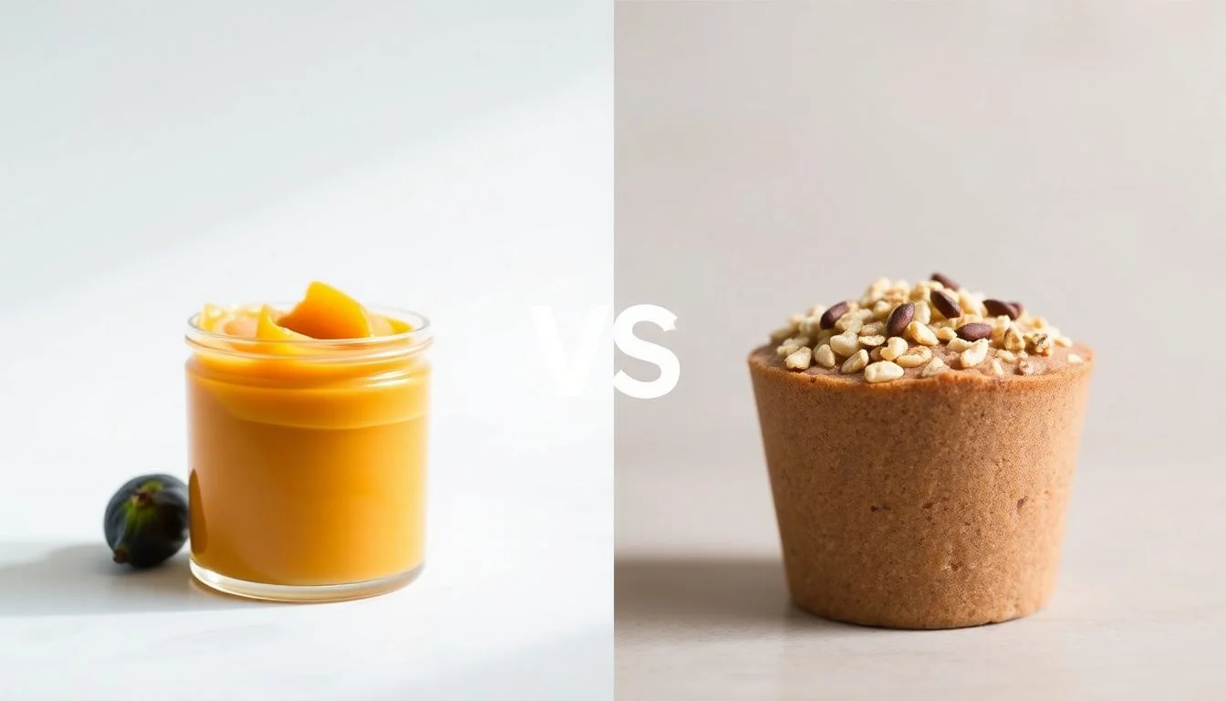 Orange Fig Spread vs Oatmeal Power Cup Maple & Brown Sugar
