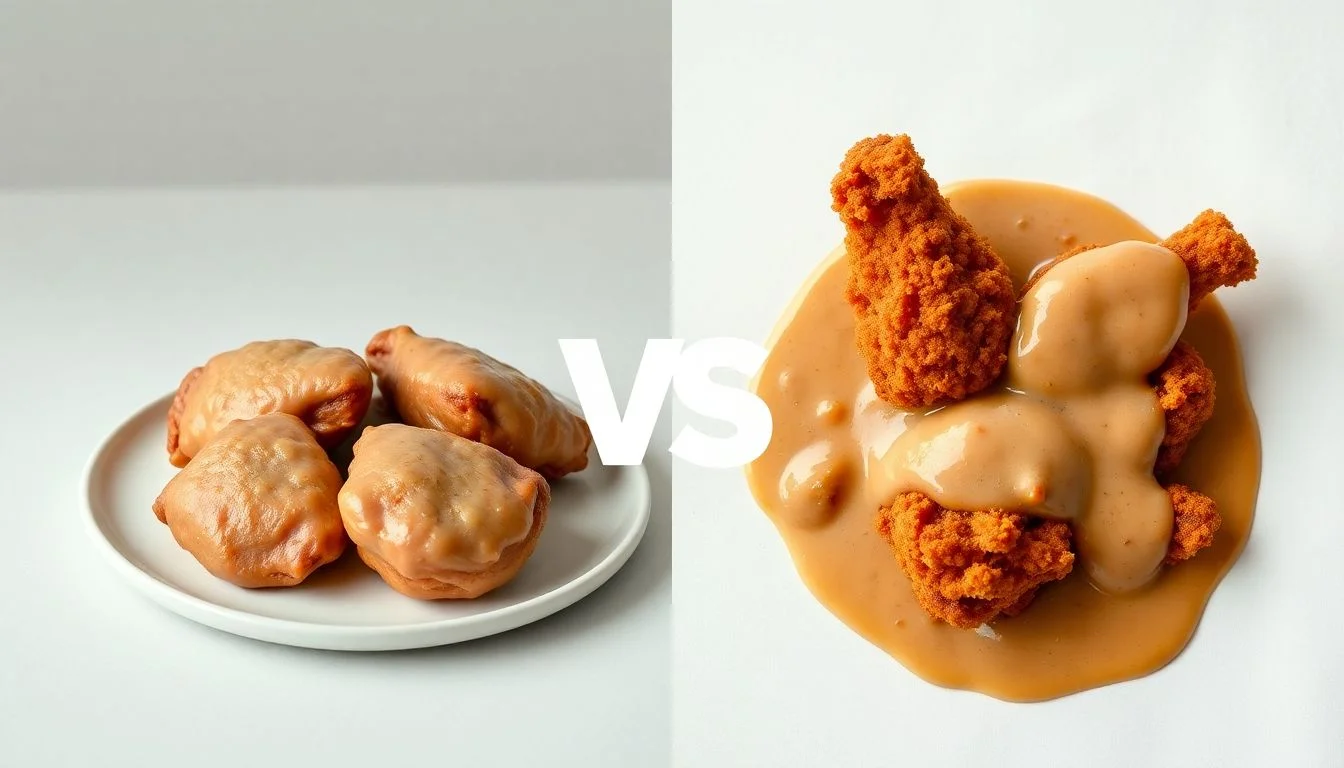 Organic Air Chilled Chicken Thighs vs Country Fried Chicken & Gravy