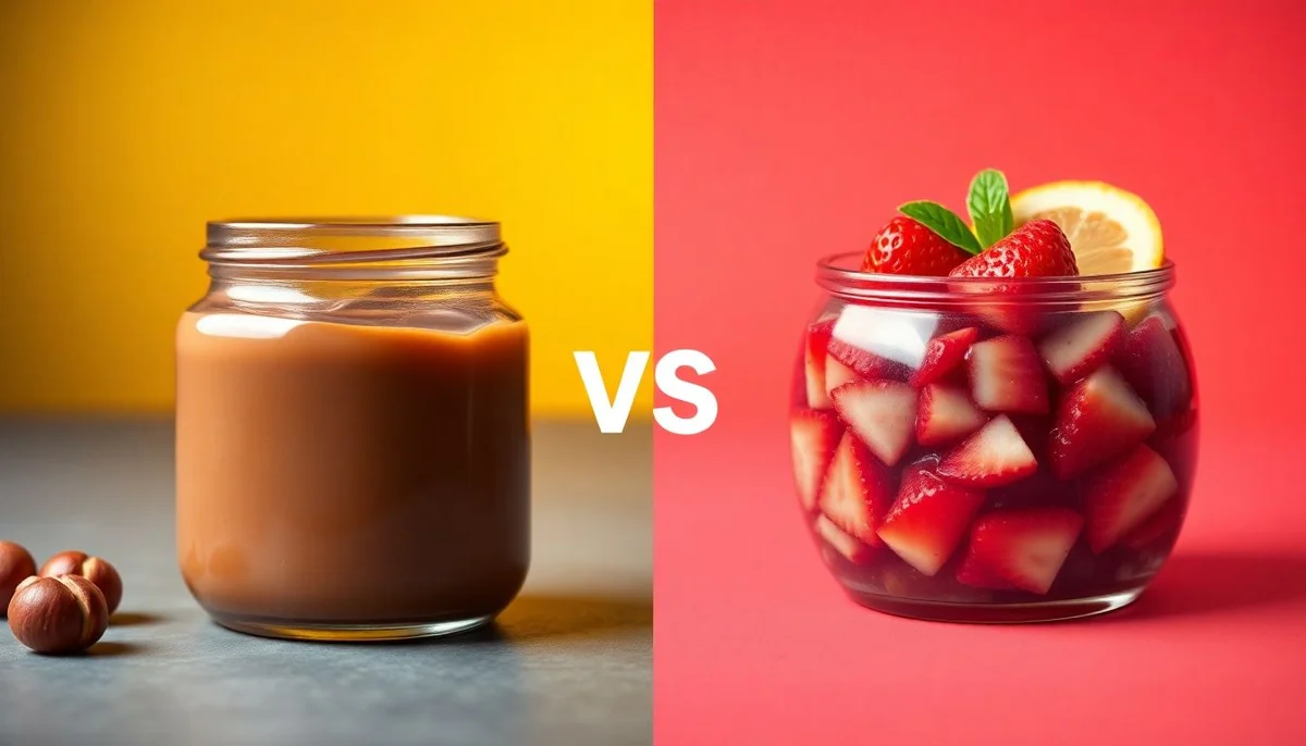 Hazelnut Spread vs Sugar-Free Fruit Spread