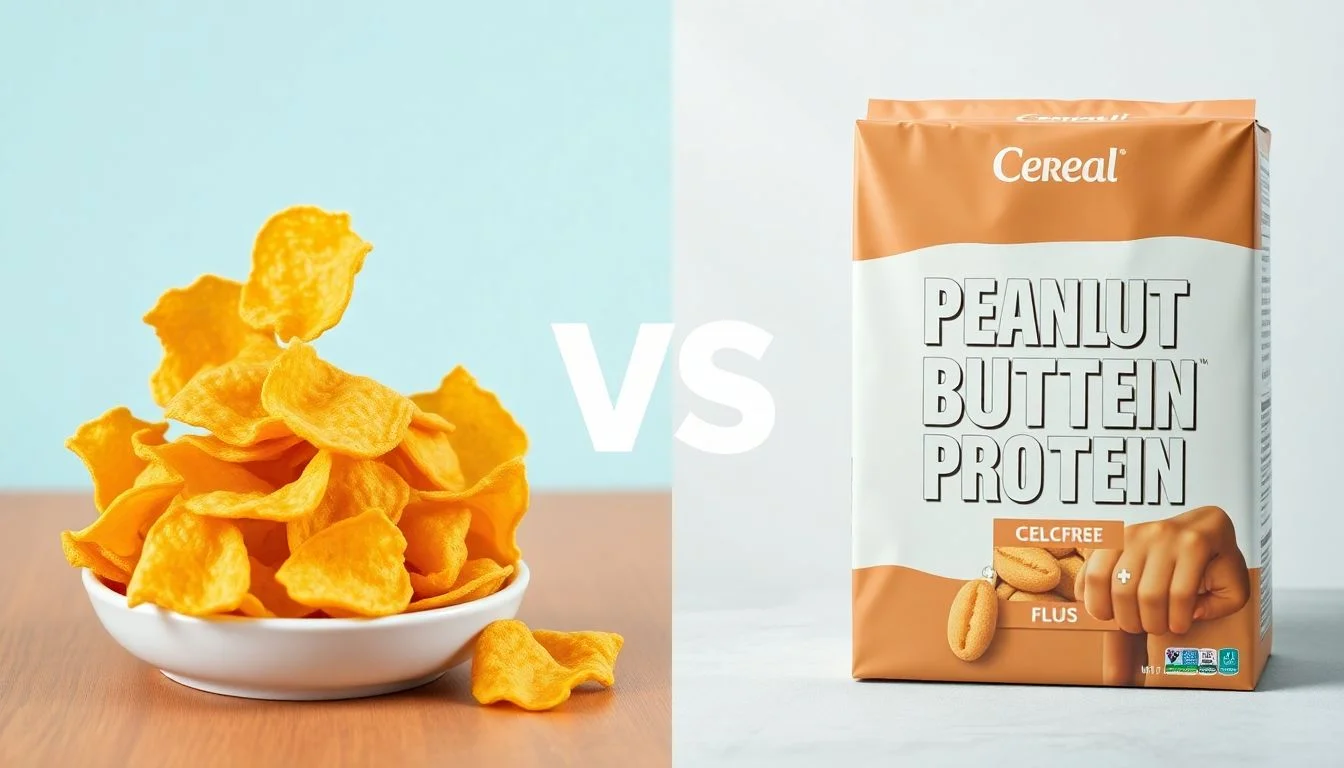Potato Chips vs Peanut Butter Protein Cereal