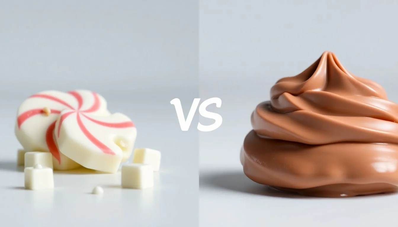 Protein Powder White Chocolate Peppermint vs WHEY PROTEIN Creamy Chocolate Flavor