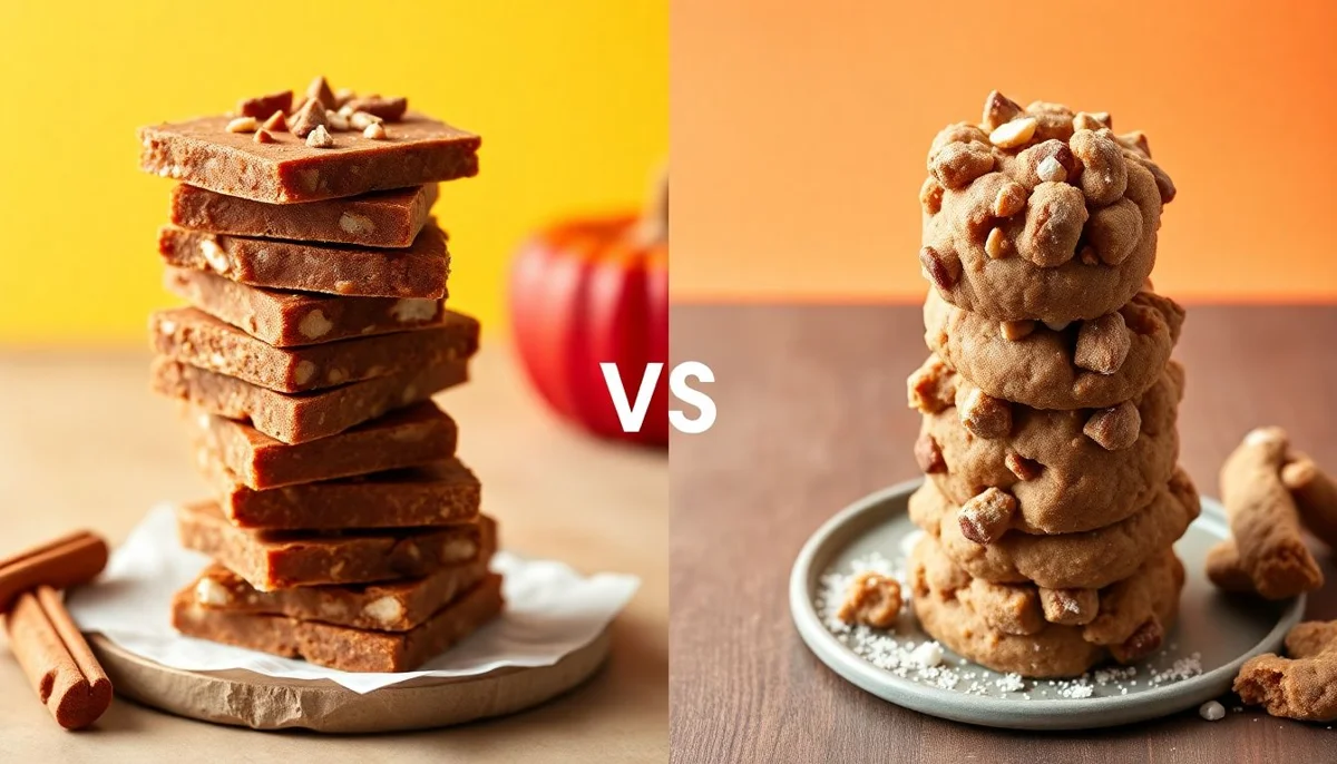 Pumpkin Spice Bark vs No Sugar Added Treats